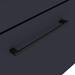 Arezzo Wall Hung Countertop Basin Unit - Blue with Black Handle - 600mm inc. Basin profile small image view 2 
