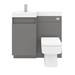 Arezzo 900mm Gloss Grey Combination Bathroom Suite Unit (inc. Cistern + Square Toilet) profile small image view 7 