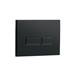 Arezzo Compact Concealed Cistern with Matt Black Flush Plate - Square Buttons profile small image view 2 