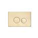 Arezzo Compact Concealed Cistern with Brushed Brass Flush Plate - Round Buttons profile small image view 2 