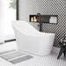 Arezzo Matt Black Freestanding Bath Tap with Shower Mixer profile small image view 2 