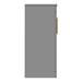 Arezzo Floor Standing Countertop Vanity Unit - Matt Grey - 600mm with Brushed Brass Handles profile small image view 5 