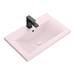 Arezzo 600 Matt Grey Wall Hung Vanity Unit with Matt Pink Basin + Square Toilet profile small image view 3 