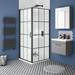 Arezzo 600 Matt Grey Wall Hung 1-Drawer Vanity Unit with Matt Black Handle profile small image view 6 