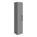 Arezzo Grey Floor Standing Vanity Unit, Tall Cabinet + Toilet Pack with Black Handles profile small image view 5 
