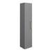 Arezzo Grey Floor Standing Vanity Unit, Tall Cabinet + Toilet Pack with Brass Handles profile small image view 5 