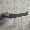 Arezzo Gunmetal Grey Toilet Roll Holder profile small image view 1 