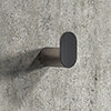 Arezzo Gunmetal Grey Robe Hook profile small image view 1 