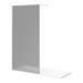 Arezzo 1700 x 700 Bath Replacement Wet Room (1000mm Grey Tinted Screen w. Tray) profile small image view 2 