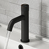 Arezzo Matt Black Industrial Style 1-Touch Basin Tap profile small image view 1 