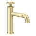 Arezzo Brushed Brass Industrial Style Mono Basin Mixer profile small image view 3 