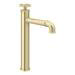 Arezzo Brushed Brass Industrial Style High Rise Basin Mixer profile small image view 4 