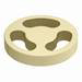 Arezzo Brushed Brass Industrial Style Bath Filler profile small image view 2 
