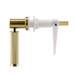 Arezzo Industrial Style Brushed Brass Knurled Grip Cistern Lever profile small image view 2 