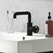 Arezzo Matt Black Industrial Style Side Tap Head Basin Mixer profile small image view 3 