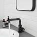 Arezzo Matt Black Industrial Style Side Tap Head Basin Mixer profile small image view 4 