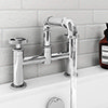 Arezzo Chrome Industrial Style Bath Filler Small Image