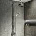 Arezzo Chrome Industrial Style Exposed Dual Shower Valve profile small image view 3 