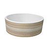 Arezzo Rustic Patterned Round Counter Top Basin - 410mm Diameter profile small image view 1 