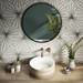 Arezzo Rustic Patterned Round Counter Top Basin - 410mm Diameter profile small image view 3 