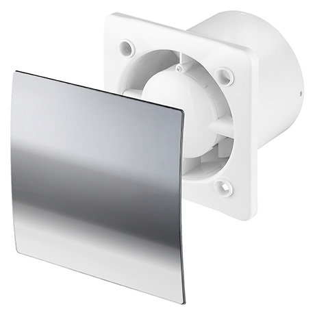 Arezzo 100mm Silent Extractor Fan - Standard - Chrome