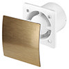Arezzo 100mm Silent Extractor Fan - Timer - Gold profile small image view 1 
