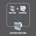 Arezzo 100mm Silent Extractor Fan - Pull Cord Switch - S-Line Design profile small image view 3 