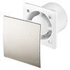 Arezzo 100mm Silent Extractor Fan - Timer - Silver profile small image view 1 