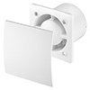 Arezzo 100mm Turbo Extractor Fan - Timer - White profile small image view 1 