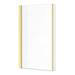 Arezzo Shower Bath - 1700mm L Shaped with Brushed Brass Screen + Panel profile small image view 3 