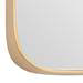 Arezzo Medium 400 x 400 Gold Frame Square Wall Mirror profile small image view 3 