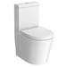 Arezzo Matt Black 900mm Quadrant Shower Suite with Matt Grey Vanity Unit + Modern Round Toilet profile small image view 4 