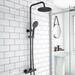 Arezzo Matt Black Complete Modern Bathroom Package (incl. L-Shaped Bath) profile small image view 5 