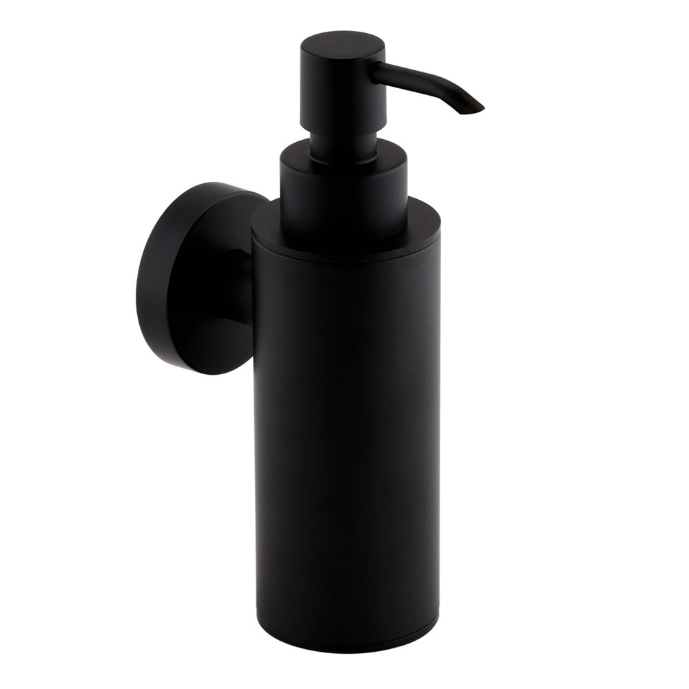 Matt Black Soap Dispenser Wall Mounted Victorian Plumbing
