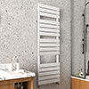 Arezzo Matt White 1512 x 500mm Heated Towel Rail profile small image view 1 