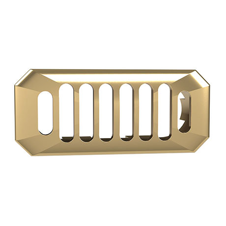 Arezzo Brushed Brass Basin Overflow Grill Cover Insert