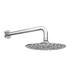 Arezzo Chrome Push-Button Shower with Handset + Rainfall Shower Head profile small image view 4 