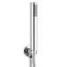 Arezzo Chrome Push-Button Shower with Handset + Rainfall Shower Head profile small image view 5 