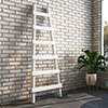 Arezzo White Leaning Ladder 1600 x 600 Heated Towel Rail profile small image view 1 