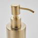 Arezzo Freestanding Round Soap Dispenser Brushed Brass profile small image view 7 