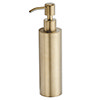 Arezzo Freestanding Round Soap Dispenser Brushed Brass profile small image view 1 