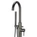 Arezzo Gunmetal Grey Freestanding Bath Tap with Shower Mixer profile small image view 2 