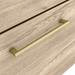 Arezzo Wall Hung Vanity Unit - Rustic Oak - 500mm with Brushed Brass Handle profile small image view 4 