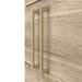 Arezzo Floor Standing Vanity Unit - Rustic Oak - 600mm with Brushed Brass Handles profile small image view 4 