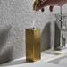 Arezzo Freestanding Square Soap Dispenser Brushed Brass profile small image view 3 