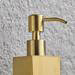Arezzo Freestanding Square Soap Dispenser Brushed Brass profile small image view 4 