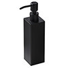 Arezzo Freestanding Square Soap Dispenser Matt Black profile small image view 1 