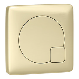 Arezzo Modern Brushed Brass Square Flush Plate - 70 x 70mm