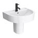 Arezzo 4-Piece Modern Bathroom Suite (Wall Hung Basin + Semi Pedestal) profile small image view 5 