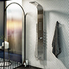 Arezzo Shower Tower Panel - Stainless Steel (Thermostatic) profile small image view 1 